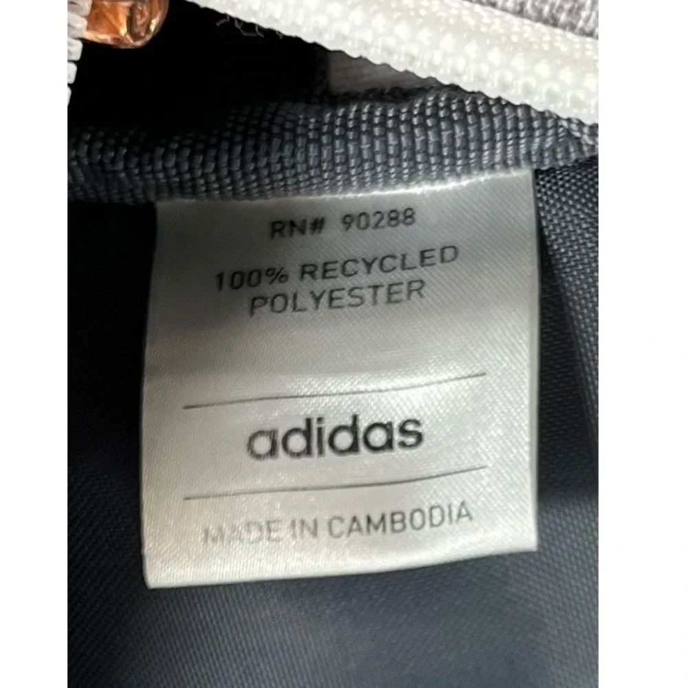 Adidas Prime Backpack Grey Heather Rose Gold Zipper LoadSpring Straps School Bag